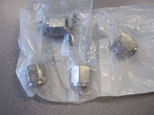 Swagelok ss-4-vcr-cp cap,316 ss vcr face seal fitting 1/4in cap (lot of 4) for sale