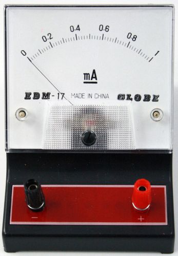 0-1 miliampere (ma) dc ammeter, analog display for sale