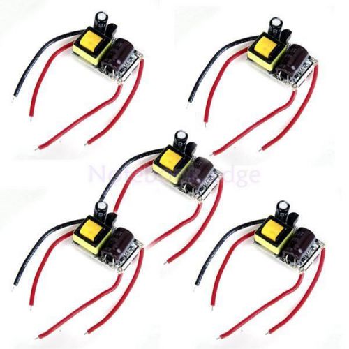 5x ac 85-265v 1 x 3w constant current led driver dc2.5-5v for sale