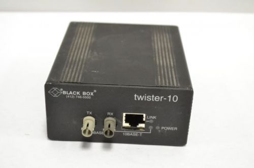 BLACK BOX LE611A-ST-R2 TWISTER10 MEDIA 10BASE-FL-10BASE-T CONVERTER UNIT B221158