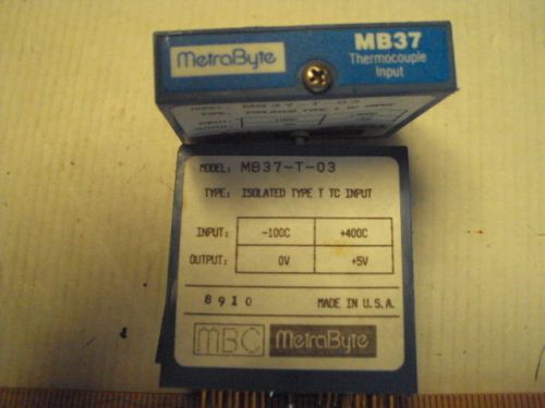 MB37-T-03 Metrabyte Type T thermocouple -100 to +400C, Out: 0 to +5V