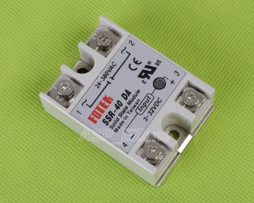 1pcs solid state relay ssr-40da 40a /250v 3-32vdc for sale