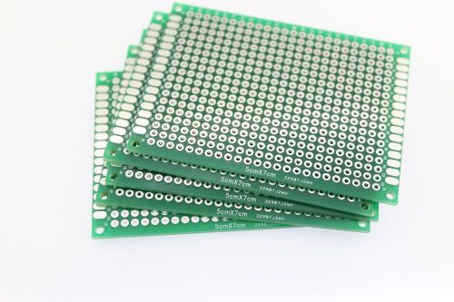 10pcs double side prototype pcb tinned universal breadboard 5x7cm for sale