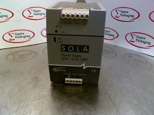 Sola SDN 10-24-100P Power Supply 115/230 VAC, 5.0/2.0 A 50/60 Hz