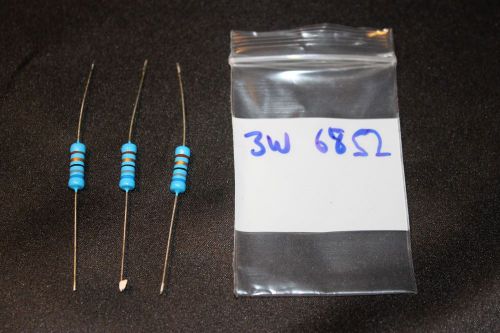 68 Ohm 3W Carbon Film Resistors for repairing Samsung Syncmaster Monitors