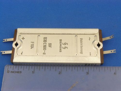 Vintage SIEMENS West Germany 30V 1.6A SELENIUM RECTIFIER SSF B30C1600