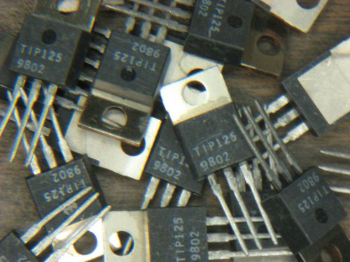 1 Lot of 100 Darlington Transistors TIP125.  New parts