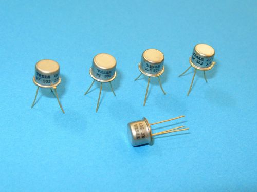 5pcs kf503 npn transistor for videoamplifiers to-39 metal can, gold plated pins for sale
