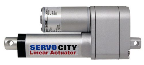 ServoCity 12V Heavy Duty Linear Actuator - (180 lbs Thrust) 2&#034; Stroke