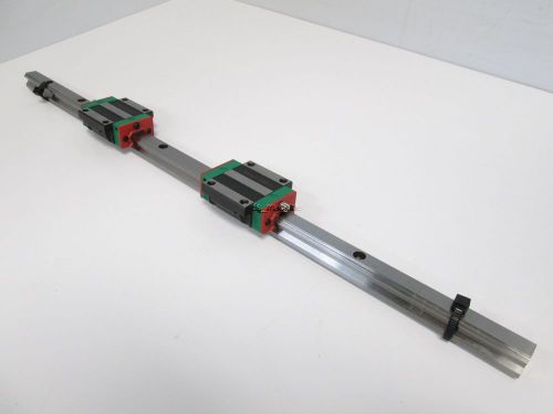 Hiwin HGW15CCH 15mm(W)x19.5&#034;(L) Linear Rail with 2 Carriages