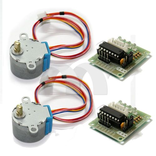 2pcs dc 5v stepper motor 28byj-48 + uln2003 driver test module board for arduino for sale