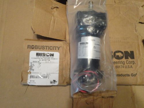 Bison 1/20 hp 001-190-6071 12 volts amps 5.07 rpm 30 ratio 71.7:1 torgue 100 ipd for sale