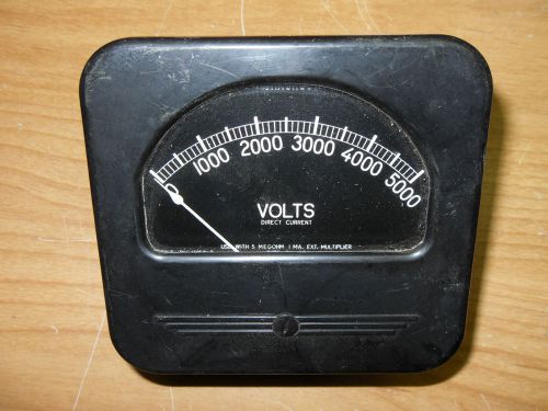 Westinghouse 0-5000 Volts Direct Current Gauge Style