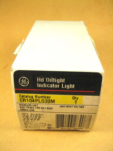 GE Electric -  CR104PLG32M -  HD Oiltight Indicator Light Amber Lens
