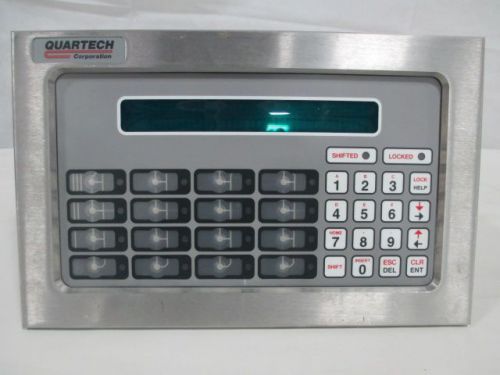 Quartech 9800-ac-ab-0-3 slc-500/df1 operator interface panel d212503 for sale