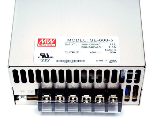 5V, 500 watt (100A) power supply SE-600-5
