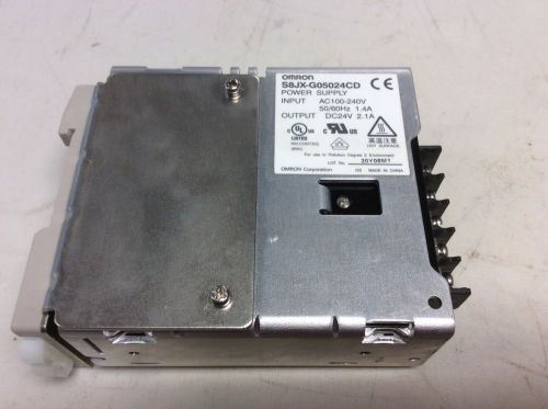 Omron S8JX-G05024CD 24 VDC 2.1 Amp Power Supply Input 100 - 240 VAC S8JXG05024CD