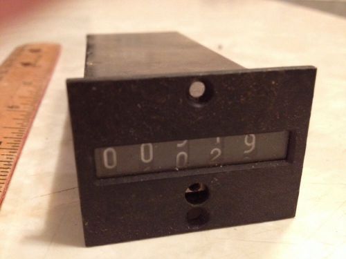 Vintage SODECO Geneva TCeZ5E 5-digit 2400-ohm analog counter Swiss