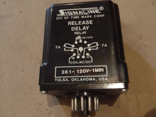 TIME MARK SIGNALINE RELEASE DELAY RELAY / TIMER 361-120V-1MIN