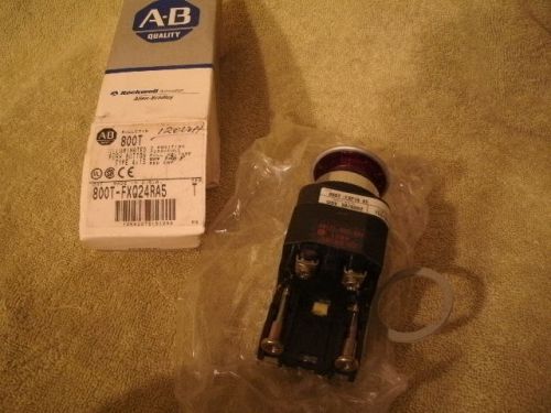 Allen Bradley 800T-FXQ24RA5 Illuminated Push Button Type 4;13 Red Cap Series T