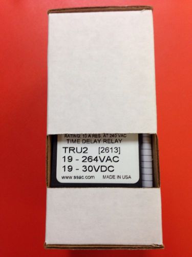 SSAC TRU2 Universal Time Delay Relay 8 Pin SPDT 6 Multi Function New