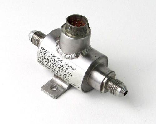Valcor 96487 v27200-676 solenoid latch valve - 2-way, 18-30 vdc, 6000 psi for sale