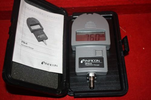 Inficon Pilot Digital Micron Vacuum Gauge In Case * Great Condition *