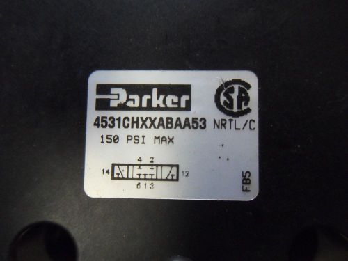 (J1-5) NEW PARKER 4531CHXXABAA53  150 PSI SOLENOID VALVE