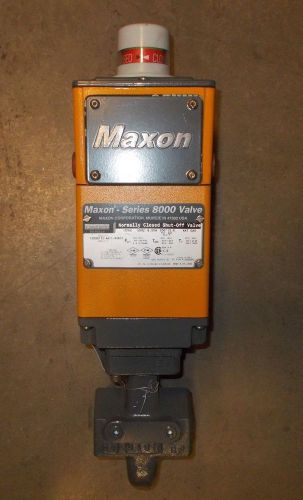 MAXON 1.5&#034; 200 MOPD SHUT-OFF VALVE Series 8000 120V Nema 4x Class 1 Div 2 rated