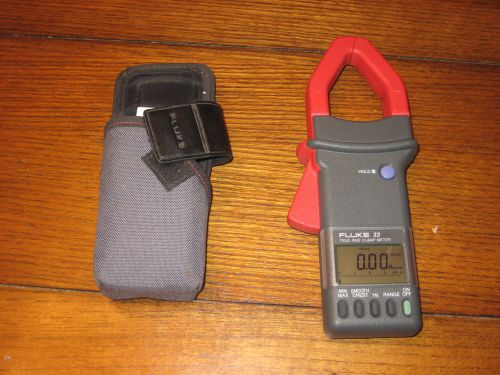 FLUKE 33 TRUE RMS CLAMP METER with CASE