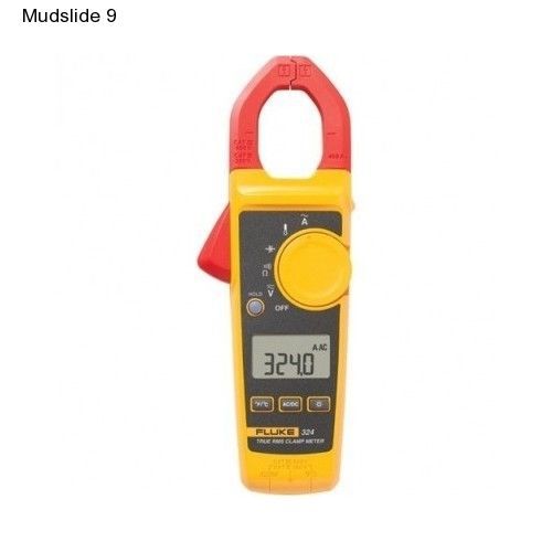 Fluke 324 digital ac/dc multimeter rms clamp voltage current measurement tester for sale