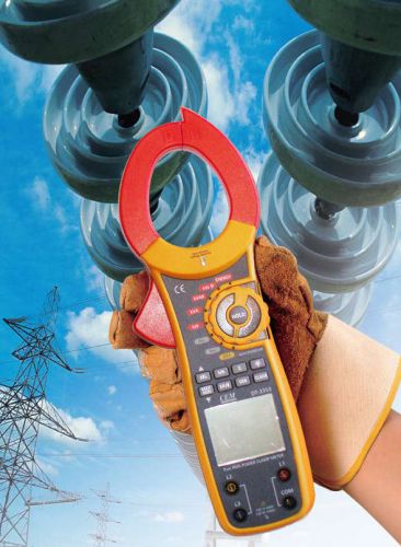Dt3353 digital 1000a ac 3-phase watt volt current true rms power clamp meter new for sale
