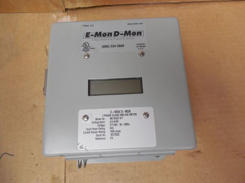 E-mon d-mon 3ph class 2000 kw meter 4801600d-kit 3/4 wire 480v 1600 a amp for sale