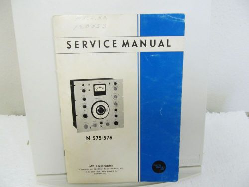 MB Electronics N575, N576 Automatic Vibration Exciter Control Service Manual