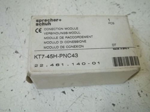 SPRECHER + SCHUH KT7-45H-PNC43 CONNECTION MODULE *NEW IN A BOX*