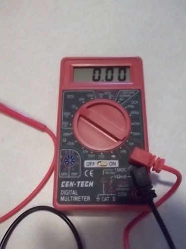 Cen Tech electronic multimeter volt meter ohm meter amp meter
