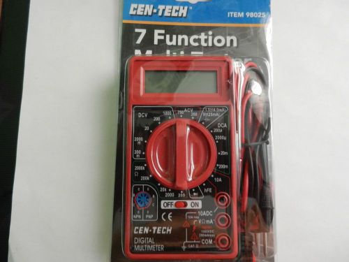 CEN-TECH 7 Function Multi-Tester Model # 98025