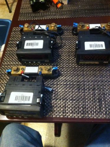 Set Of 3 - S. E. Co 10AMP/50 MV Current Shunt With Simpson 1FC97 Display - As Is