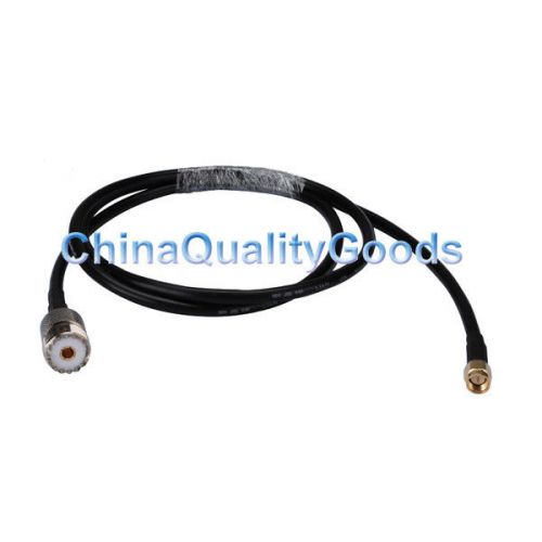 Sma male/plug to uhf so239 female connector pigtail cable rg58 1m for wireless for sale