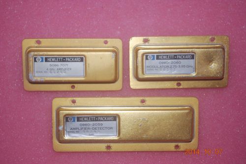 HP 0960-2060 Modulator, 0960-2059 Amp-Detector, 5086-7071 Amplifier