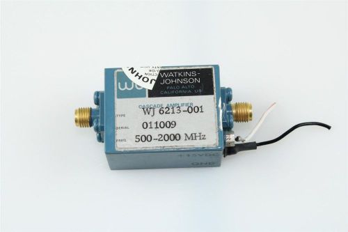 Watkins Johnson WJ6213-001C GaAs FET Amplifier 0.5-2.0 GHz