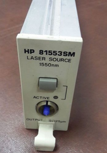 HP Agilent 81553SM Laser Source Module 1550 nm for 8153A, 8163A