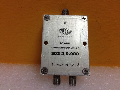 Meca 802-2-0.900, 0.8 to 1 ghz, 20 w, 1.10 / 1.15:1 vswr, sma (f) power divider for sale