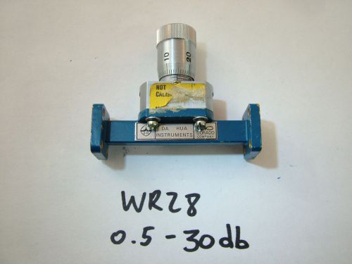 WR28 VARIABLE WAVEGUIDE ATTENUATOR 26.5GHz - 40GHz VA28 0.5-30db