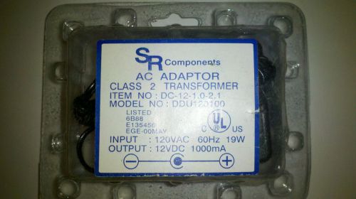SR Components Class 2 Transformer AC Adapter Power Supply 120V 60Hz DDU1201000