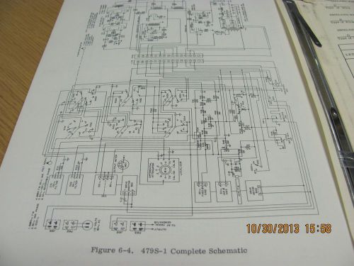 COLLINS MANUAL 479S-1: Audio Signal Generator - Instruction w/schematics # 18860