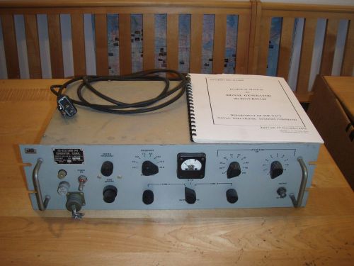 Vintage  sg-823/urm-144 signal generator plus navy technical manual for sale