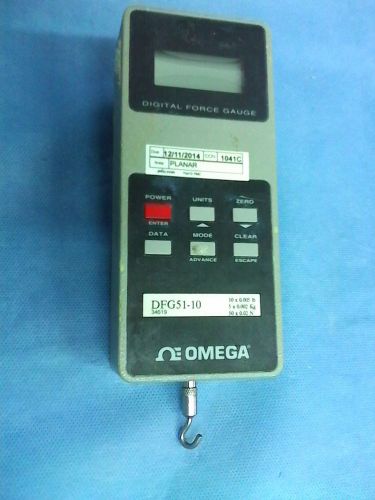 Omega digital force gauge dfg51-10 10 x 0.005 lb for sale