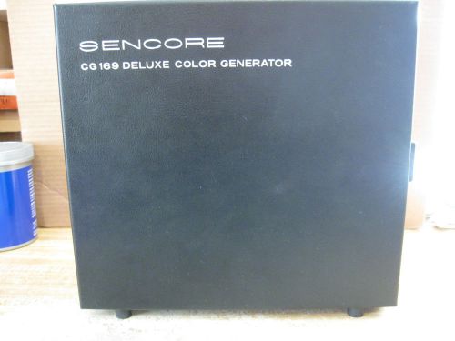 Sencore cg169 deluxe color king color bar generator s# 1975281 for sale