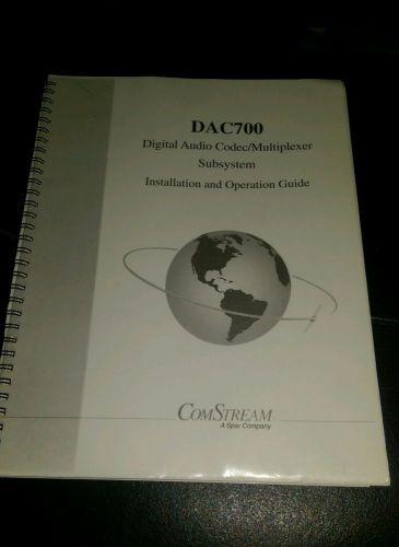 Comstream DAC700 digital audio codec multiplexer installation manual